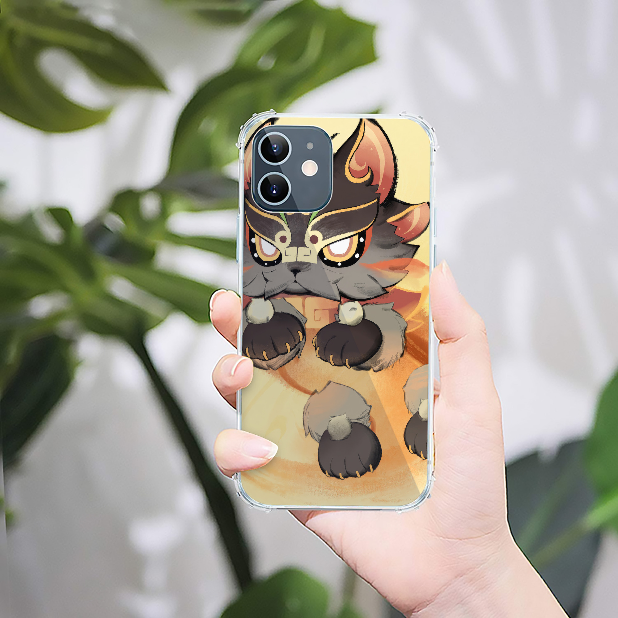 げんし神 genshin 【iPhone 12シリーズ対応】透明スマホケース（クリアソフトケース）